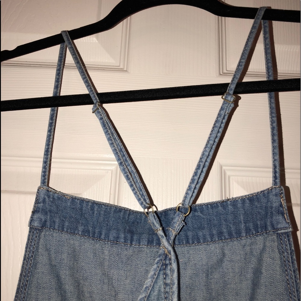 Free People Savannah chambray jumper dress - Picture 7 of 7